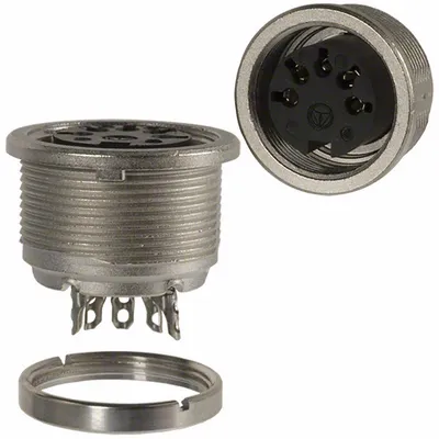 AMPHENOL - SOCKET FRONT PANEL MOUNT C091A 5WAY 180¤ DIN
