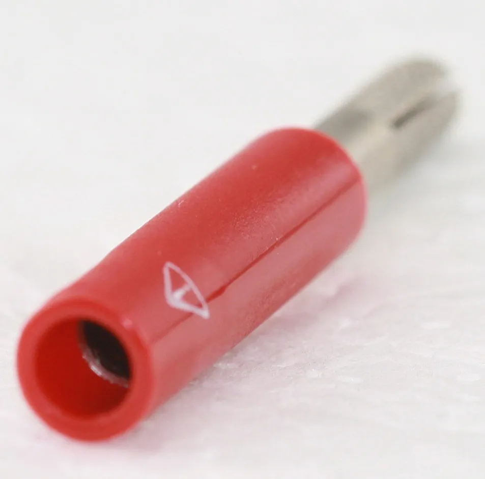 Overgangsstik Banan M/F Ø=4/4mm. Safety RED