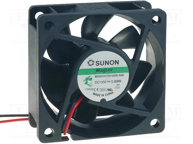 Fan 12V 60x25 V 32,62m³/h 22dBA