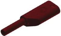 HIRSCHMANN - PLUG, 2MM, SAFETY, RED