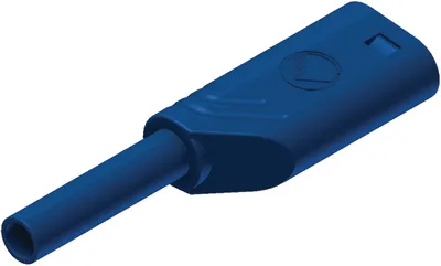 HIRSCHMANN - PLUG, 2MM, SAFETY, BLUE