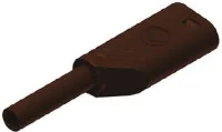 HIRSCHMANN - PLUG, 2MM, SAFETY, BROWN