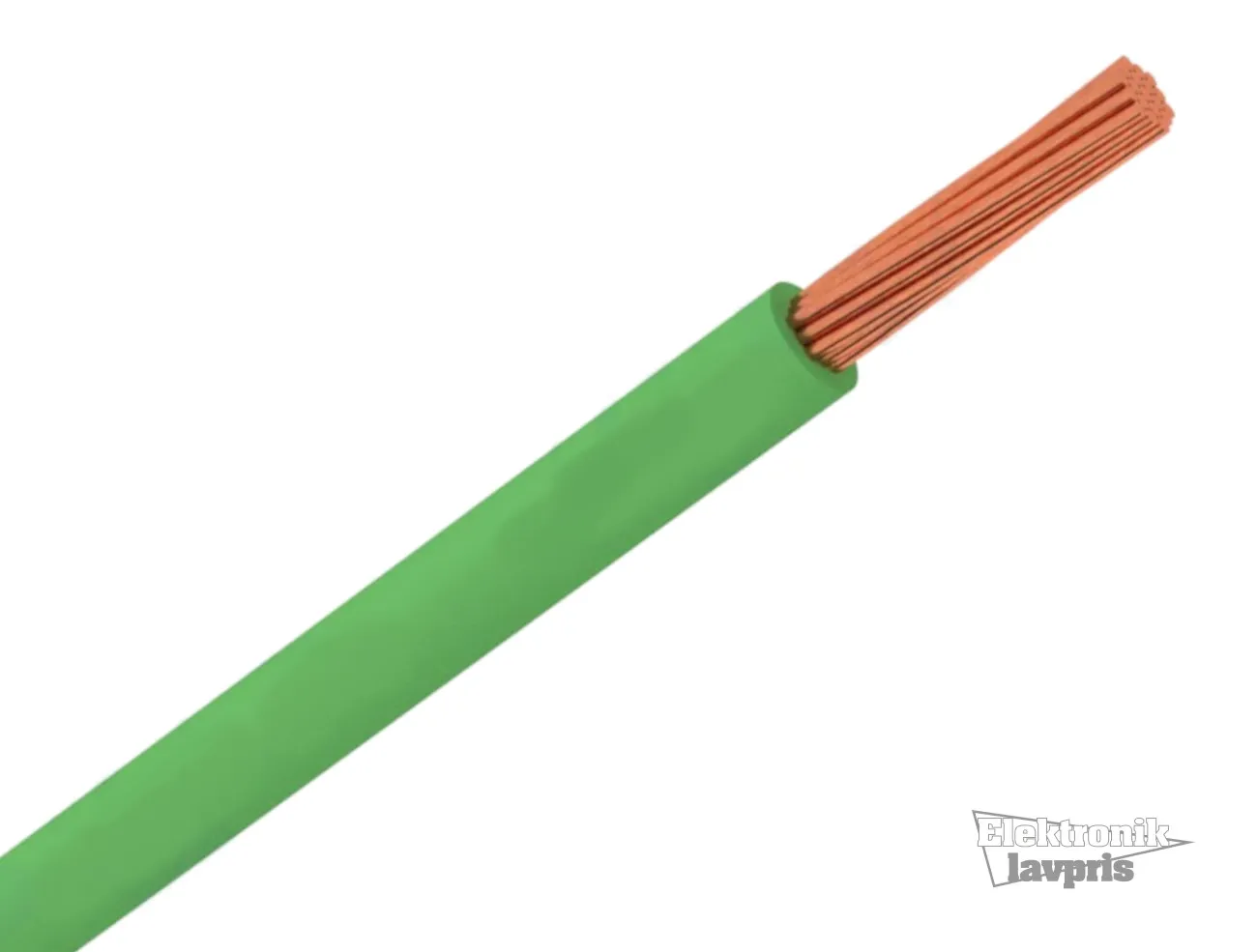 Ledning Blød H05V-K 0,75mm² Grøn