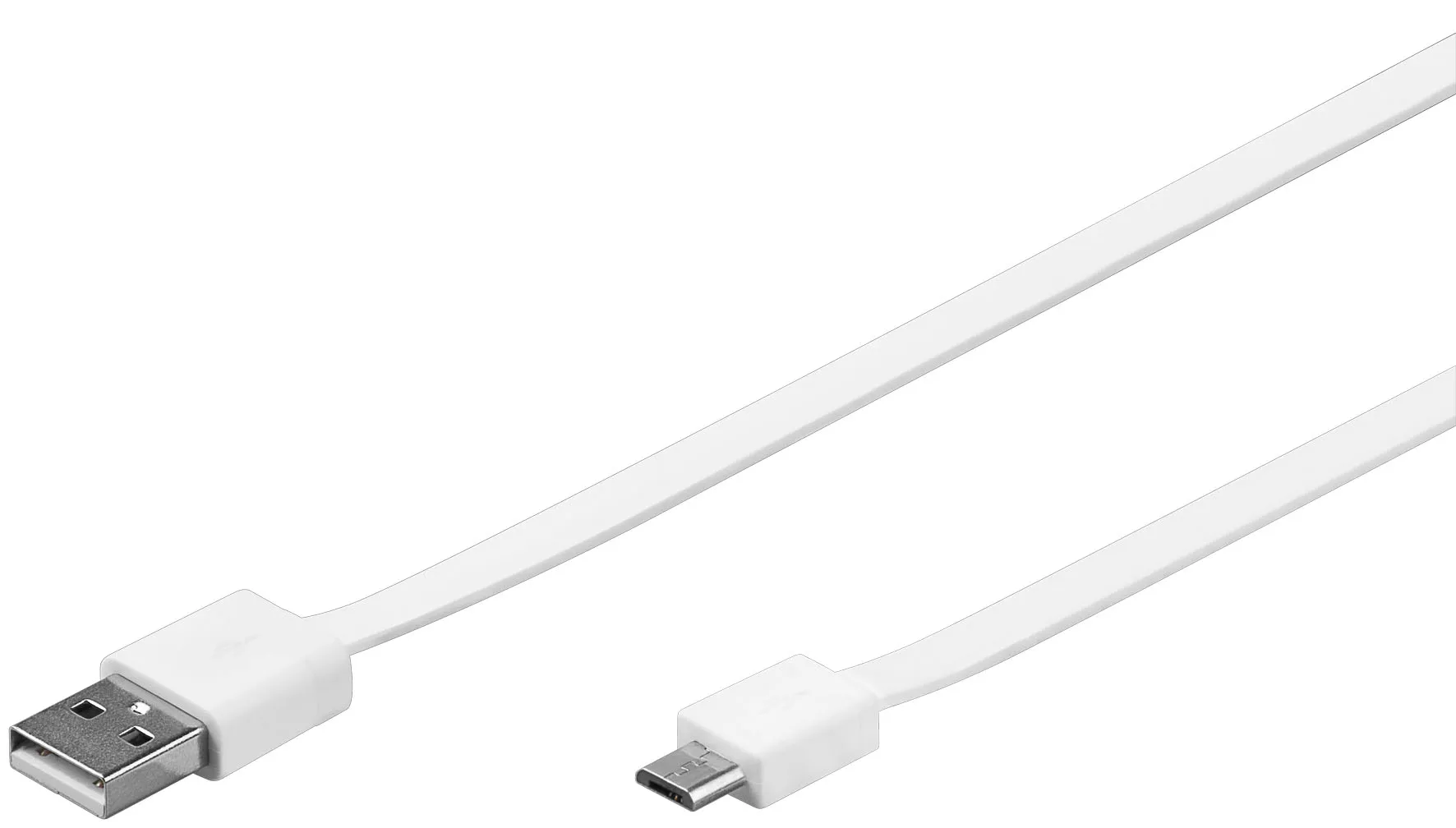 USB A han - USB MICRO-B han 1m HVID, FLAD