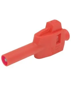 Quick-mount Sikkerhedslaboratoriekontakt ø 4 mm Rød