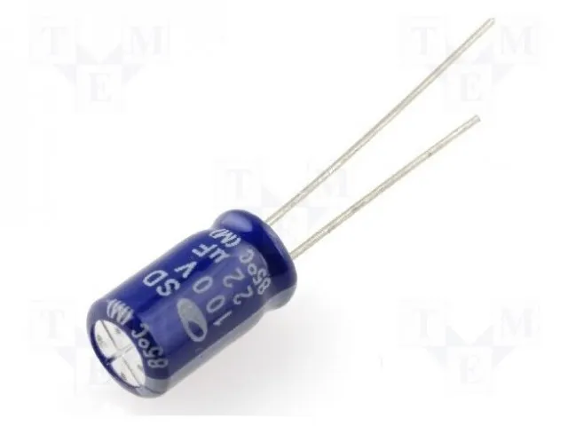 El-Capacitor 22µF/100V-P2,5-6,3X11