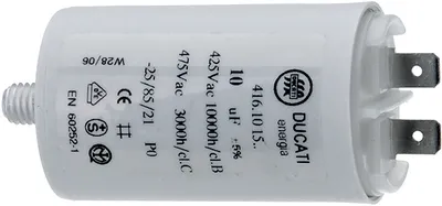 Motorstart kondensator 4uF, 475V Ø28x55mm