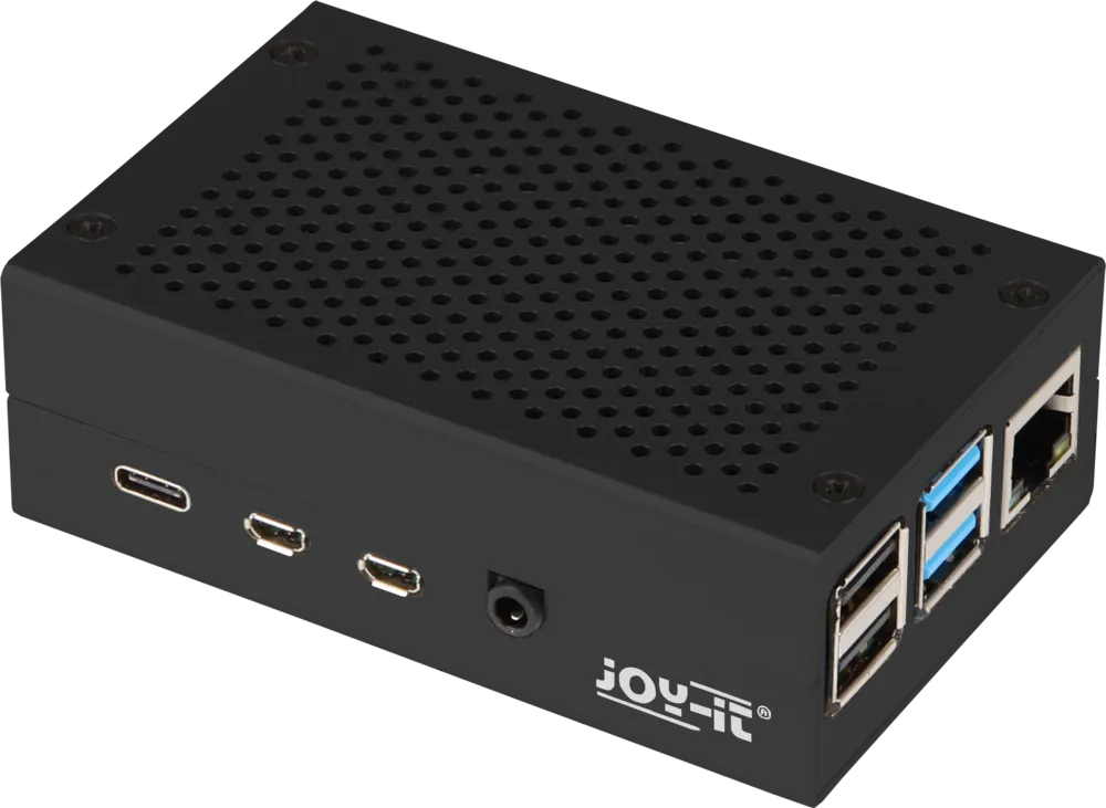 Kabinet i aluminium til Raspberry Pi 4 B, Sort