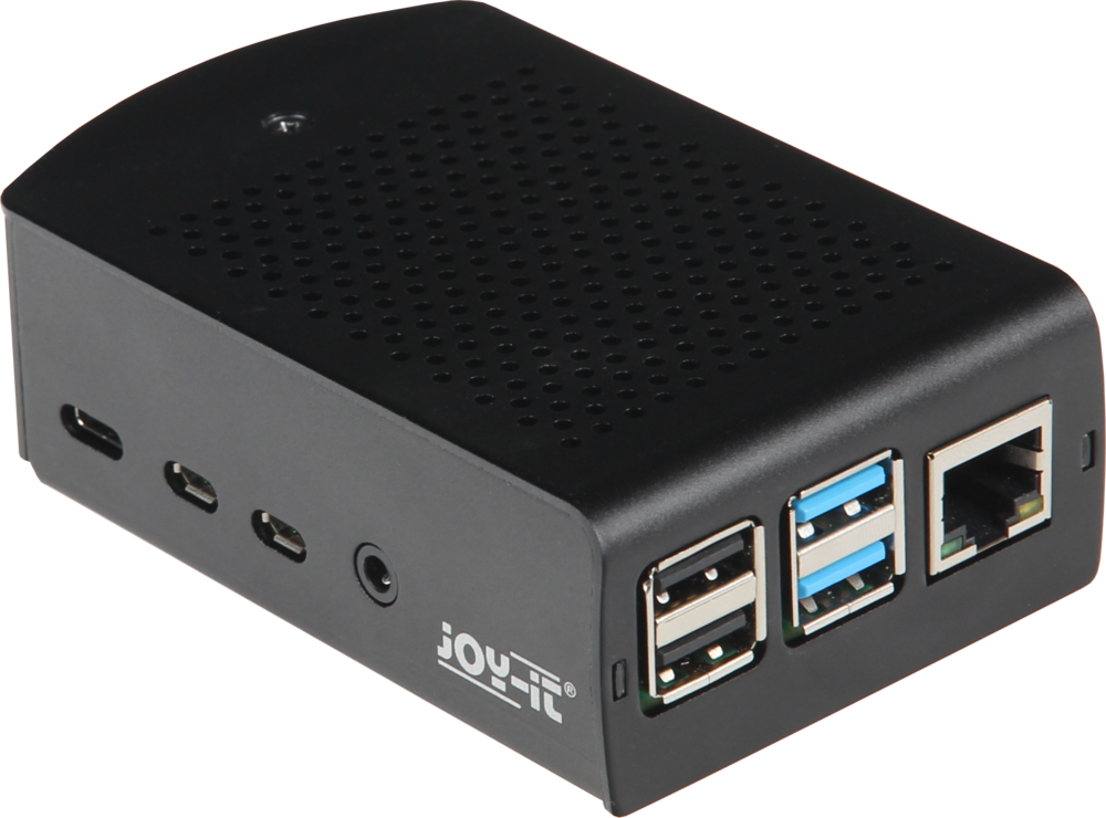 Kabinet i aluminium til Raspberry Pi 4 B, Sort