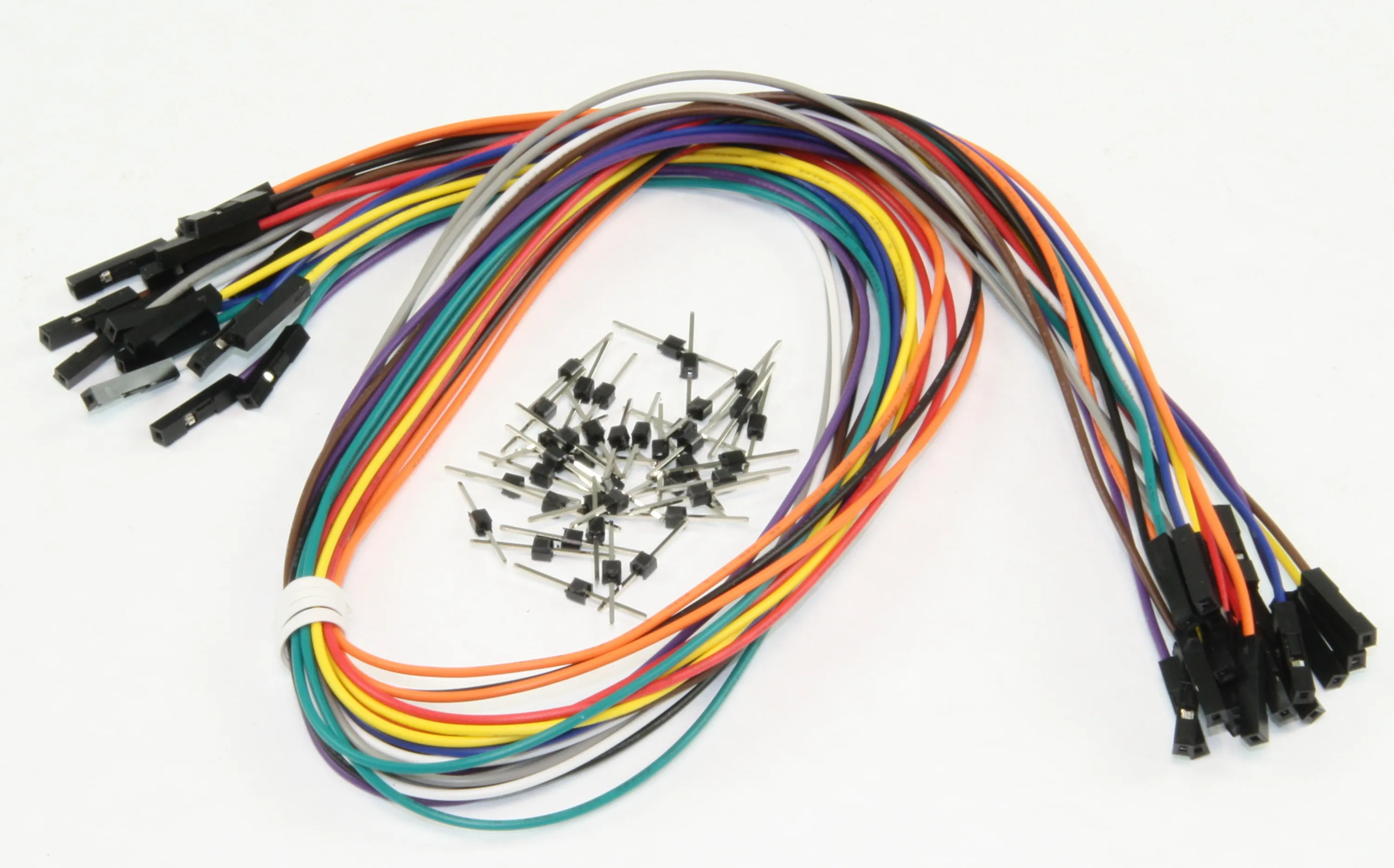 Jumperkabel, Breadboard, hun/hun, 50cm, 20 stk.