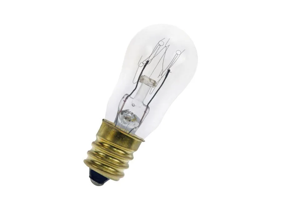 240V/7W E-12 lamp Ø=19x48mm.klar