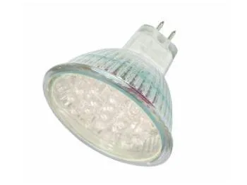 Lysdiodelampe i MR-16 hus m/24 LED, VARM HVID