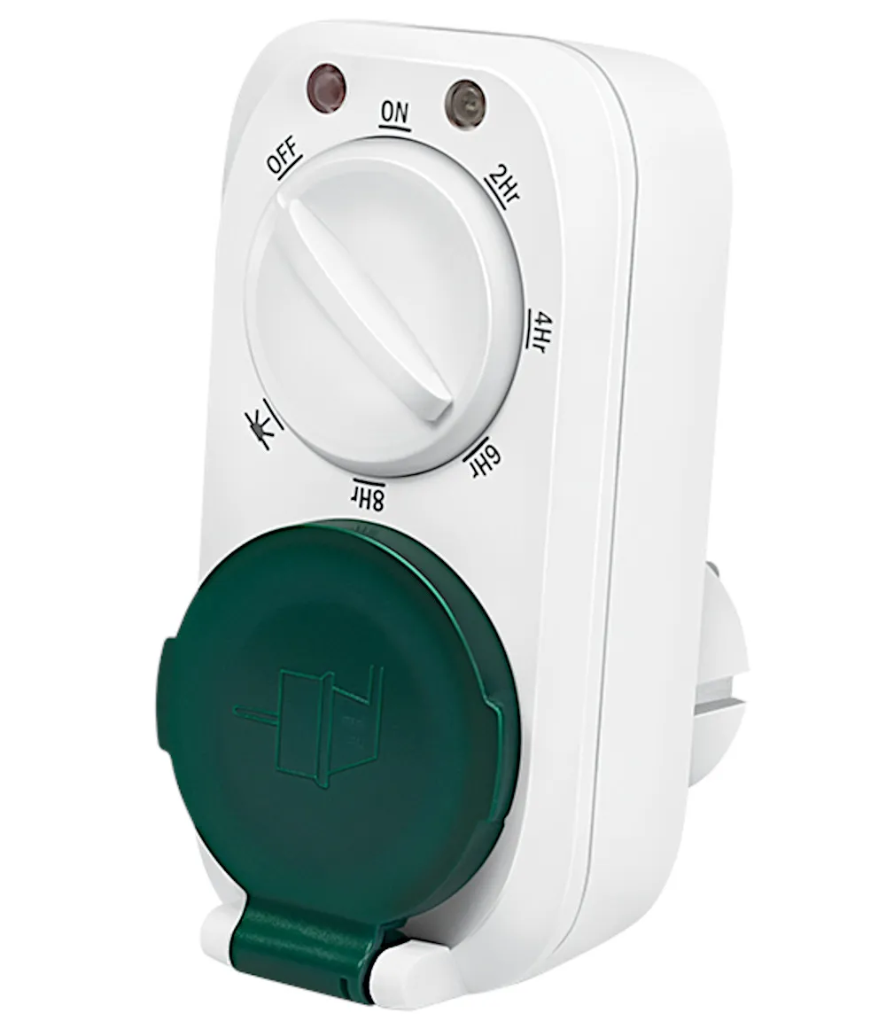 Skumringssensor med mekanisk timer, IP44, udendørs
