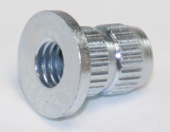 Islagsmøtrik M5 L=10mm. til træ, kunststof og metal