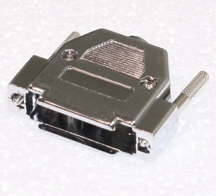 D-Sub-Hood 25-Pole Metallized m. Fingerskruer