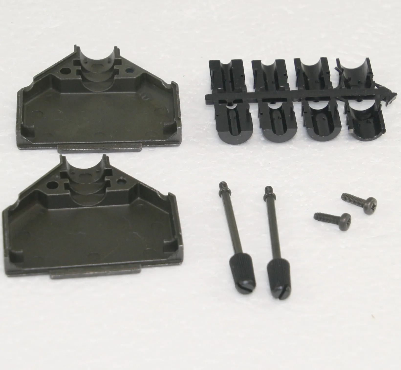 D-Sub hus 25P sort Metal Fingerskruer