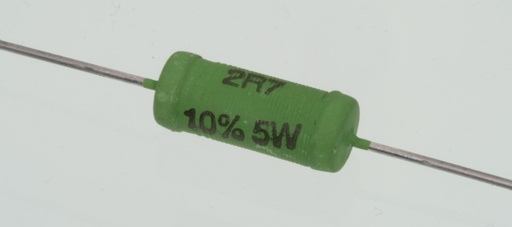 [138495] WW resistor 5W 10% 2R7