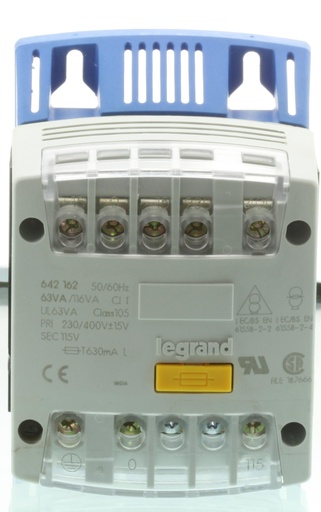 [138506] For DIN Rail TRANSFORMER 63VA 115V