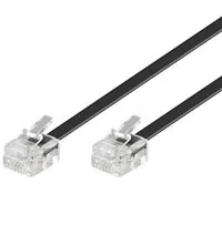 [138681] RJ11-RJ11 HAN/HAN kabel, 30cm, SORT