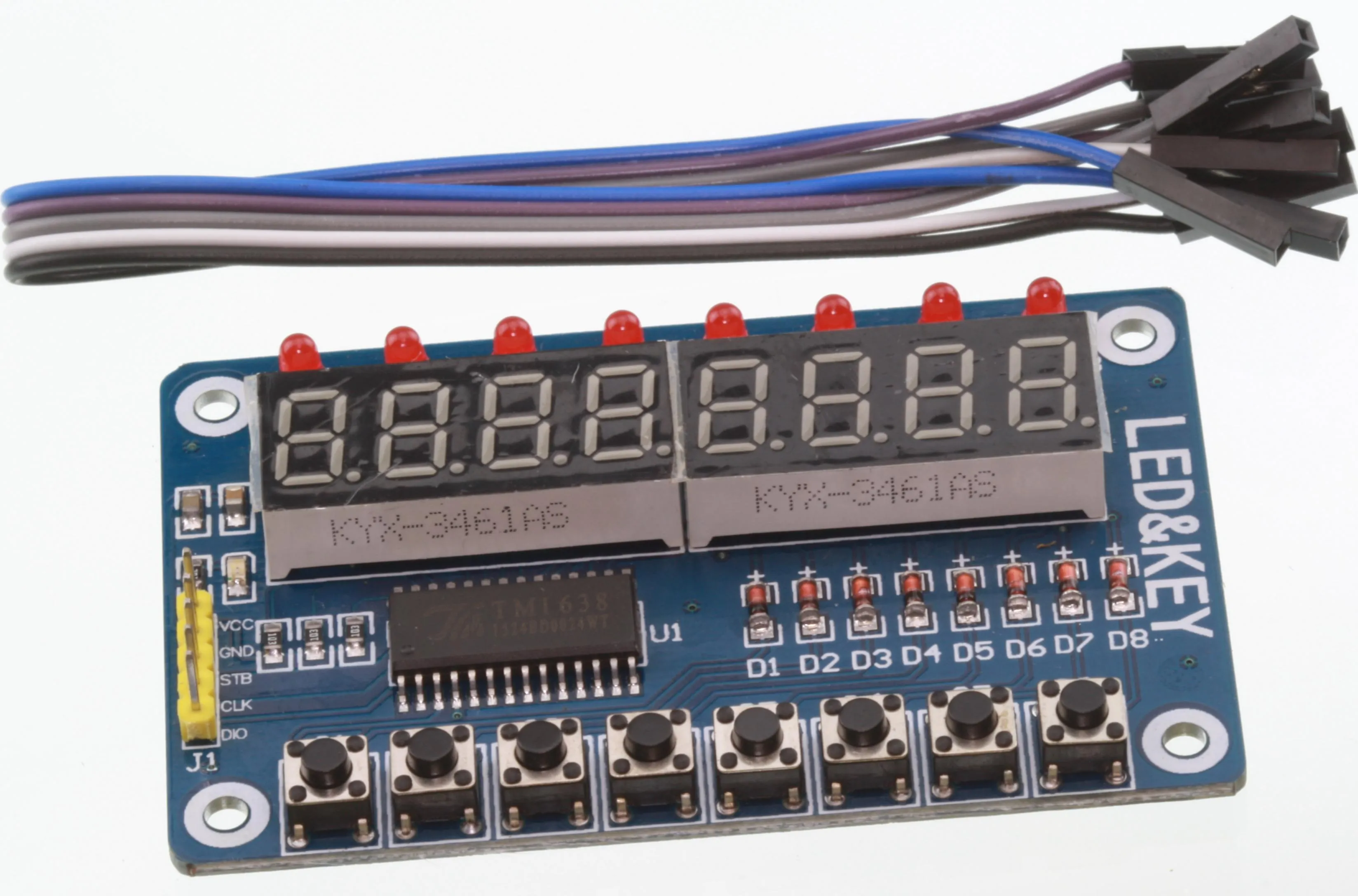 TM1638 7 Segment Display & Keypad | Elektronik Lavpris