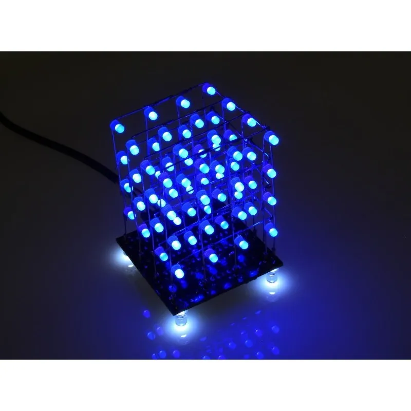 [139634] 4x4x4 64 3D LED light cube kit