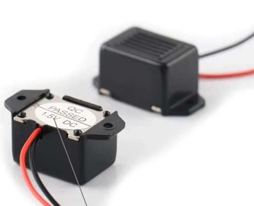 [139829] Buzzer 1,5V 25mA 75dB Sort