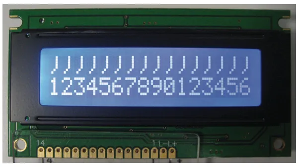 [140429] Dot matrix LCD display 5.55mm 2x16