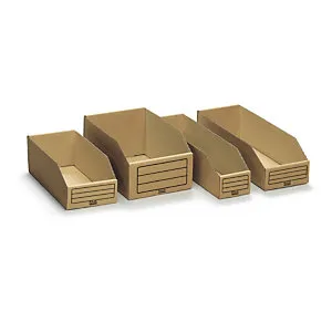 [140506] Plukkasser - Brunt bølgepap 151x112x401mm 50 stk.