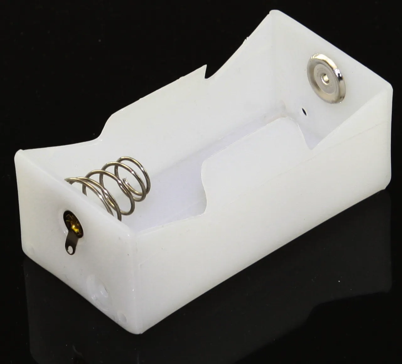 [140867] Batteriholder D (Mono) x1 Loddeøjer HVID