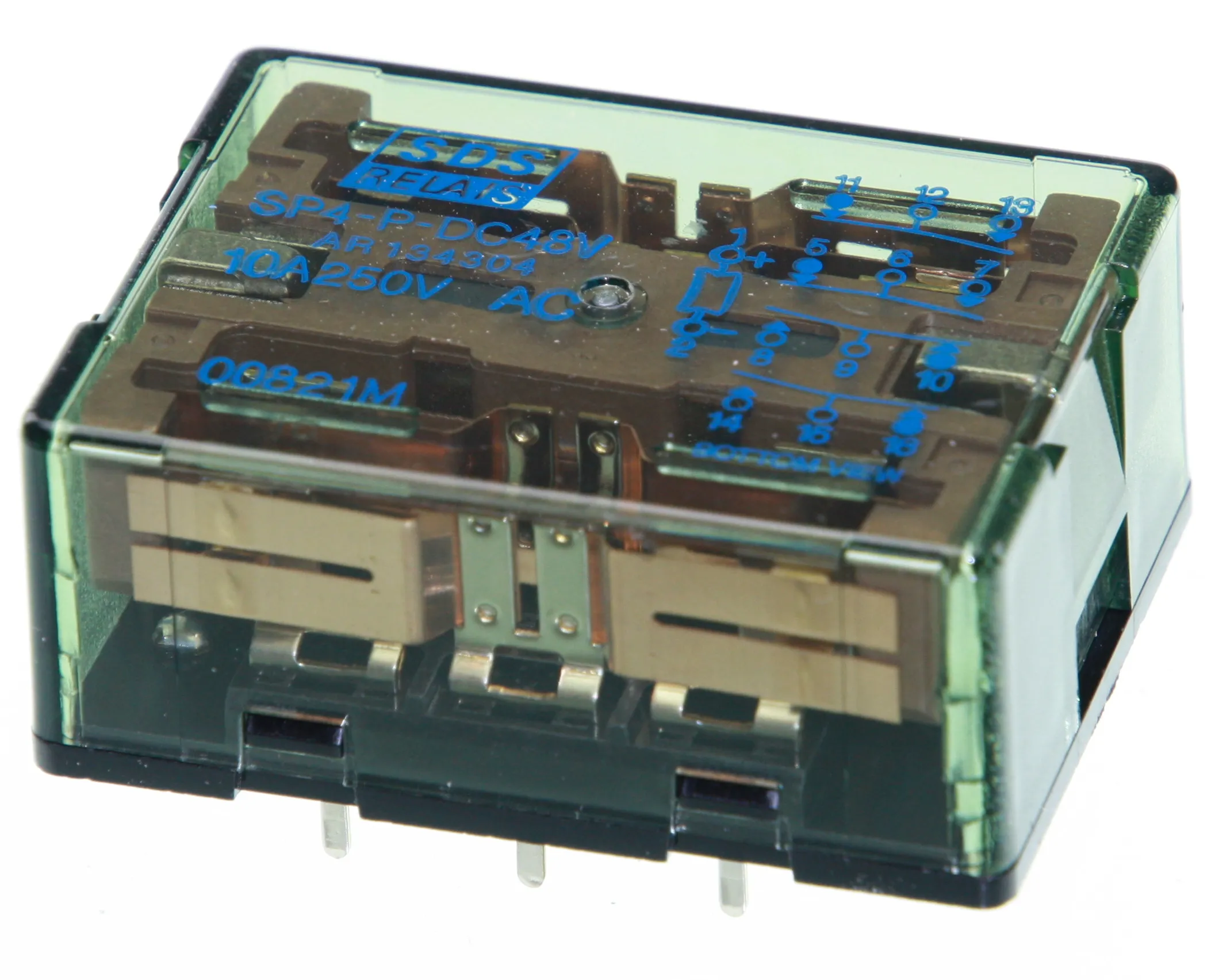 [140887] Relæ 2 x slutte + 2 x bryde 48VDC 10A 7700R