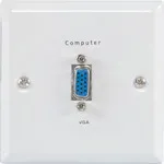 [140888] VGA Wallplate WHITE