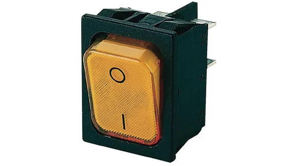 Rocker switch 2P 20A 250VAC | Elektronik Lavpris