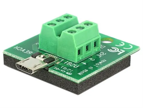 [142071] USB Micro-B printterminalblocksadapter, HAN