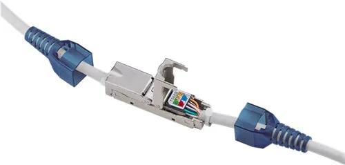 [142340] Toolless Inline coupler "slim" STP shielded