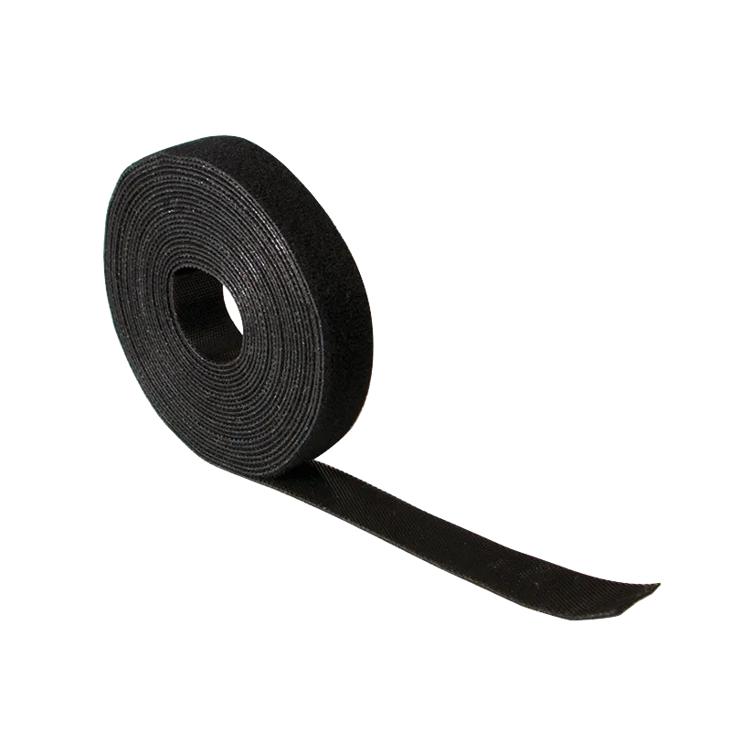 [142353] Dobbeltsidet velcrobånd, 20mm, 10m SORT