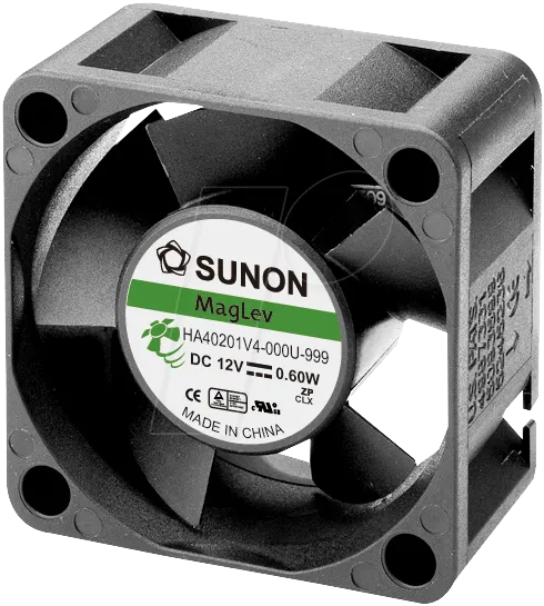 [142660] Fan 12V 40x20 V 9,3m³/h 12,3dBA
