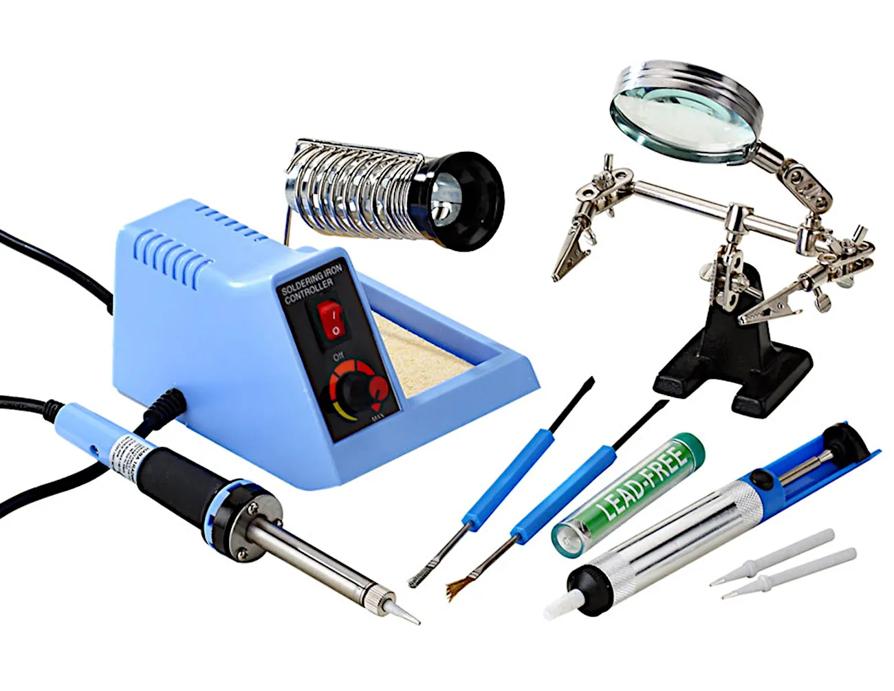 [142776] Loddestation Analog, 48 W, +450°C, Komplet Kit