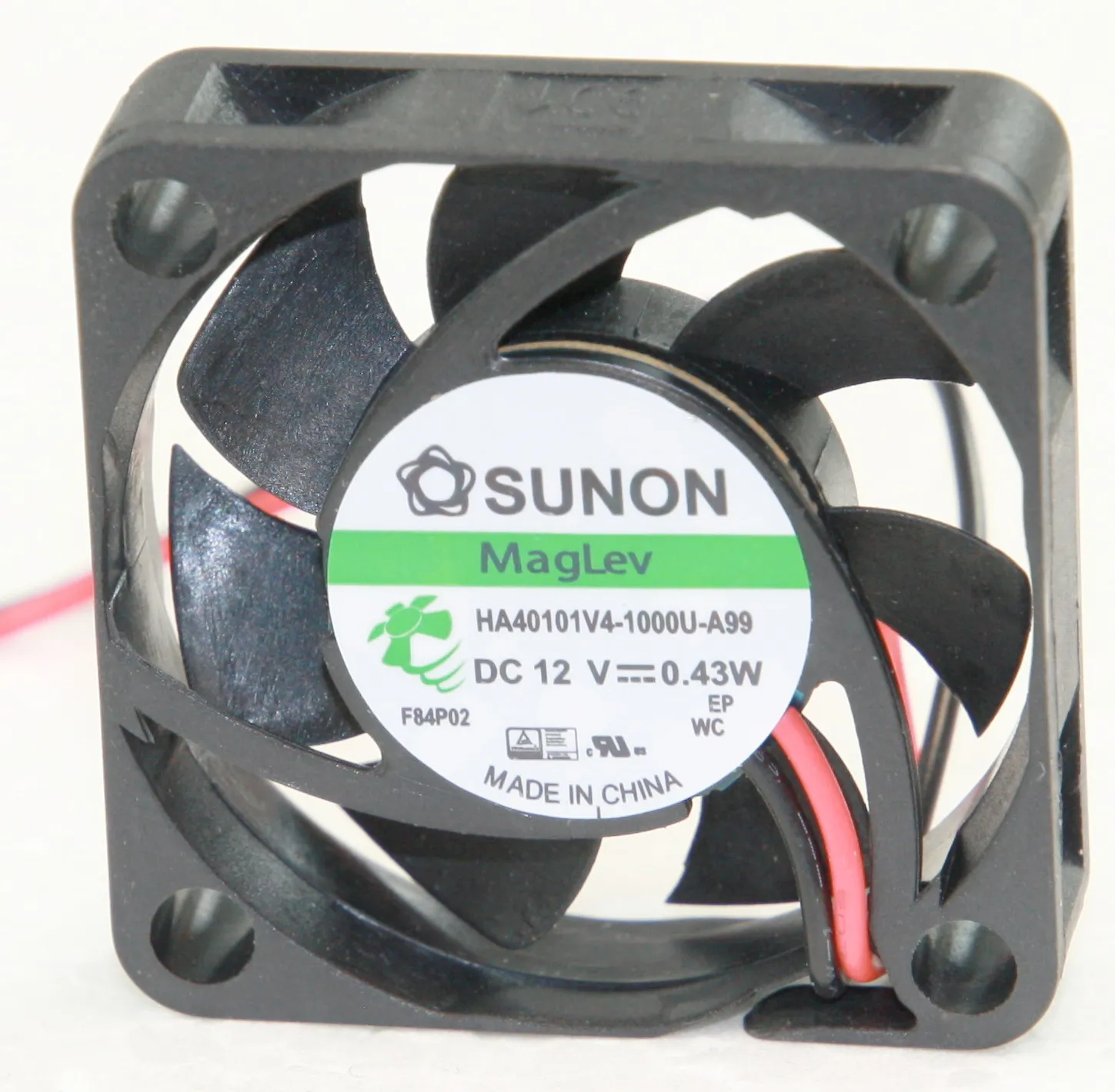 [142862] Fan 12V 40x10 V 9,2m³/h 15,7dBA