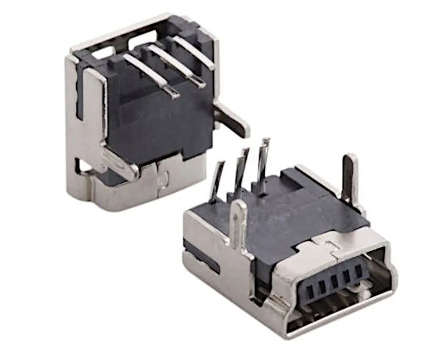 [143441] Mini-USB device socket 5P, Right Angle