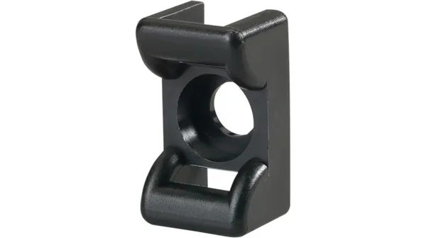 [143550] Screw fixing mount 6mm, 100 stk. Sort