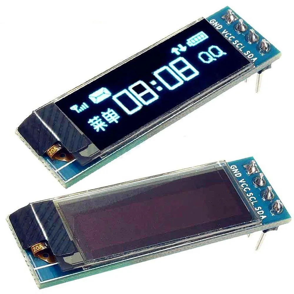 [143595] 0.9" 128 X 32 SERIAL I2C UOLED DISPLAY (WHITE)
