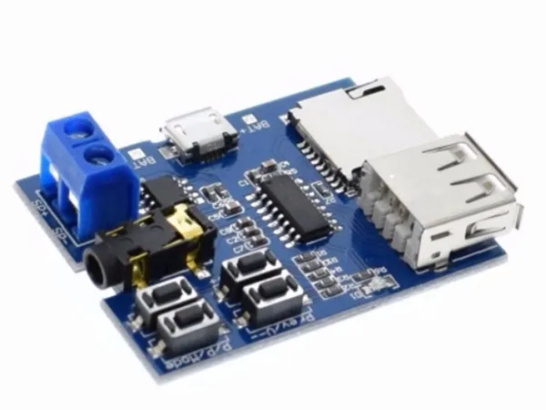 [143995] MP3 afspillermodul - Indbygget forstærker og micro SD port