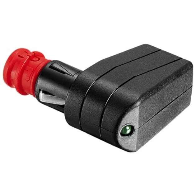 [144327] Autokabelstikprop 90° with LED 7.5 A