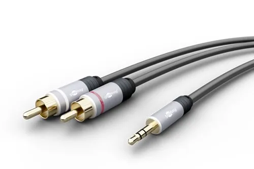[144605] Goobay Minijack 3,5mm til 2xPhono kabel - 5 m