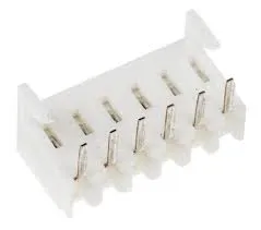 [144769] Vinkel Printkortfatning med 1 Række, 2.54mm Afstand, 6-Polet, 2,5A 250 V