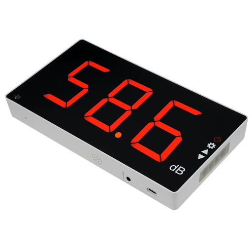 [145074] 30-130dB Lydniveaumåler med Stor LCD-skærm Vægmonteret Digital