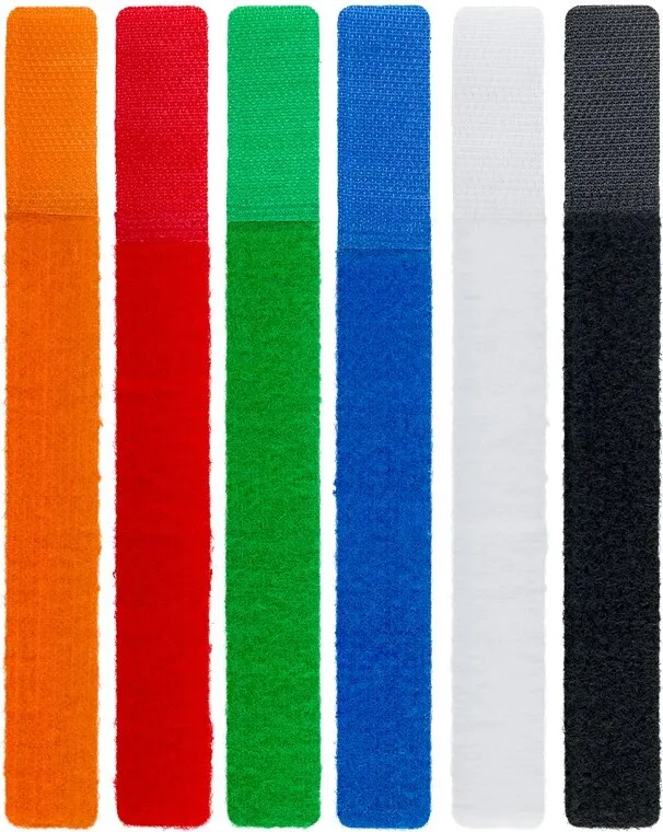 [145097] Velcrostrips, 17 x 2 cm, 6 stk. i farver