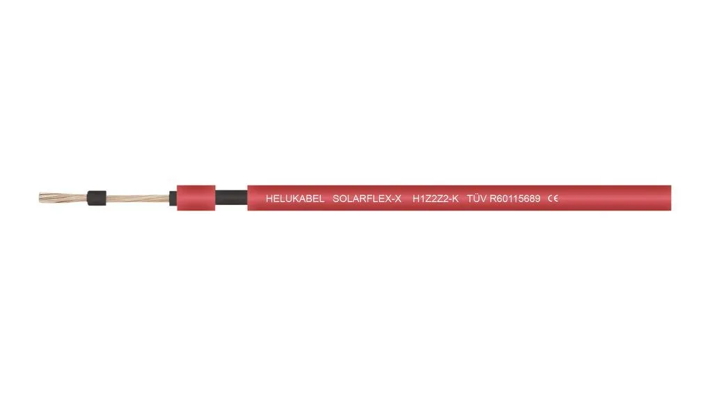 [145156] Solar Cable XLC 10.00mm2 Rød 100m
