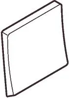 [145175] LK Fuga løs Tangent for afbryder 1polet lysegrå
