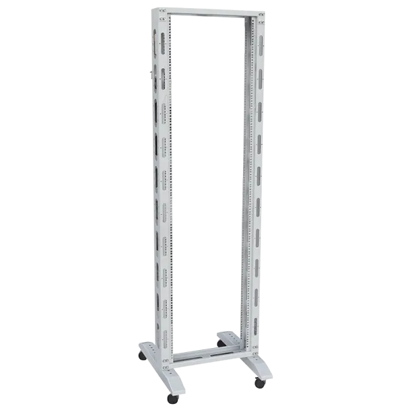 [145338] 19" open rack, 42U single frame, 600 x 700 mm, grey